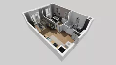 2 pokoje, mieszkanie 40,41 m², piętro 2, oferta nr B/14, Osiedle Urbino 4, Warszawa, Włochy, Raków, ul. Szybka