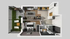 2 pokoje, mieszkanie 33,34 m², piętro 4, oferta nr D/19, Osiedle Urbino 4.2, Warszawa, Włochy, Raków, ul. Szybka
