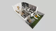 2 pokoje, mieszkanie 33,34 m², piętro 4, oferta nr D/19, Osiedle Urbino 4.2, Warszawa, Włochy, Raków, ul. Szybka