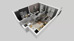 2 pokoje, mieszkanie 33,34 m², piętro 4, oferta nr D/19, Osiedle Urbino 4.2, Warszawa, Włochy, Raków, ul. Szybka