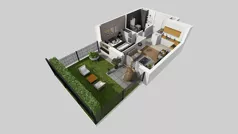 2 pokoje, mieszkanie 37,27 m², parter, oferta nr D/26, Osiedle Urbino 4.2, Warszawa, Włochy, Raków, ul. Szybka