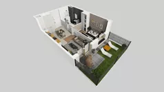 2 pokoje, mieszkanie 33,34 m², piętro 4, oferta nr D/19, Osiedle Urbino 4.2, Warszawa, Włochy, Raków, ul. Szybka