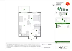 2 pokoje, mieszkanie 39,98 m², piętro 2, oferta nr E/10, Osiedle Urbino 4.3, Warszawa, Włochy, Raków, ul. Szybka