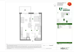 2 pokoje, mieszkanie 39,63 m², piętro 3, oferta nr E/14, Osiedle Urbino 4.3, Warszawa, Włochy, Raków, ul. Szybka