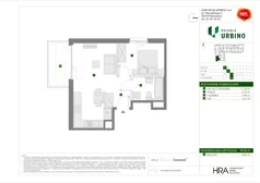 2 pokoje, mieszkanie 39,96 m², piętro 2, oferta nr E/44, Osiedle Urbino 4.3, Warszawa, Włochy, Raków, ul. Szybka