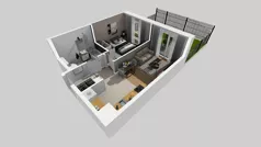 2 pokoje, mieszkanie 39,90 m², parter, oferta nr F/3, Osiedle Urbino 4.3, Warszawa, Włochy, Raków, ul. Szybka