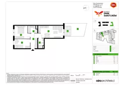 3 pokoje, mieszkanie 58,71 m², parter, oferta nr A/1, Osiedle Park Świetlików, Wrocław, Maślice, Aleja Śliwowa 21