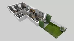 3 pokoje, mieszkanie 58,71 m², parter, oferta nr A/1, Osiedle Park Świetlików, Wrocław, Maślice, Aleja Śliwowa 21