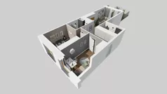 3 pokoje, mieszkanie 58,71 m², parter, oferta nr A/1, Osiedle Park Świetlików, Wrocław, Maślice, Aleja Śliwowa 21