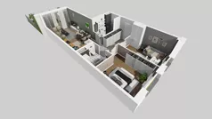 3 pokoje, mieszkanie 58,71 m², parter, oferta nr A/1, Osiedle Park Świetlików, Wrocław, Maślice, Aleja Śliwowa 21