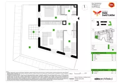 3 pokoje, mieszkanie 48,27 m², piętro 1, oferta nr A/12, Osiedle Park Świetlików, Wrocław, Maślice, Aleja Śliwowa 21