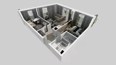 3 pokoje, mieszkanie 48,27 m², piętro 1, oferta nr A/12, Osiedle Park Świetlików, Wrocław, Maślice, Aleja Śliwowa 21