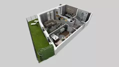 3 pokoje, mieszkanie 48,27 m², piętro 1, oferta nr A/12, Osiedle Park Świetlików, Wrocław, Maślice, Aleja Śliwowa 21