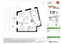 3 pokoje, mieszkanie 48,27 m², parter, oferta nr A/6, Osiedle Park Świetlików, Wrocław, Maślice, Aleja Śliwowa 21