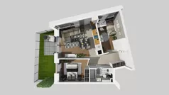 3 pokoje, mieszkanie 48,27 m², parter, oferta nr A/6, Osiedle Park Świetlików, Wrocław, Maślice, Aleja Śliwowa 21