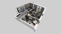 3 pokoje, mieszkanie 48,27 m², parter, oferta nr A/6, Osiedle Park Świetlików, Wrocław, Maślice, Aleja Śliwowa 21