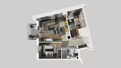 3 pokoje, mieszkanie 48,27 m², piętro 1, oferta nr A/12, Osiedle Park Świetlików, Wrocław, Maślice, Aleja Śliwowa 21