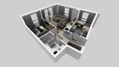 3 pokoje, mieszkanie 48,27 m², piętro 1, oferta nr A/12, Osiedle Park Świetlików, Wrocław, Maślice, Aleja Śliwowa 21