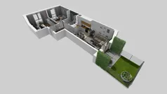 3 pokoje, mieszkanie 54,56 m², parter, oferta nr A/19, Osiedle Park Świetlików, Wrocław, Maślice, Aleja Śliwowa 21