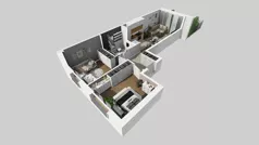 3 pokoje, mieszkanie 54,56 m², parter, oferta nr A/19, Osiedle Park Świetlików, Wrocław, Maślice, Aleja Śliwowa 21