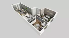 3 pokoje, mieszkanie 54,56 m², parter, oferta nr A/19, Osiedle Park Świetlików, Wrocław, Maślice, Aleja Śliwowa 21