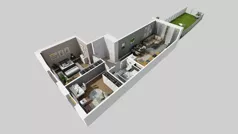 3 pokoje, mieszkanie 54,75 m², parter, oferta nr A/22, Osiedle Park Świetlików, Wrocław, Maślice, Aleja Śliwowa 21