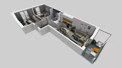 3 pokoje, mieszkanie 54,56 m², piętro 1, oferta nr A/23, Osiedle Park Świetlików, Wrocław, Maślice, Aleja Śliwowa 21