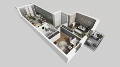 3 pokoje, mieszkanie 54,56 m², piętro 1, oferta nr A/23, Osiedle Park Świetlików, Wrocław, Maślice, Aleja Śliwowa 21