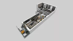 3 pokoje, mieszkanie 54,56 m², piętro 1, oferta nr A/23, Osiedle Park Świetlików, Wrocław, Maślice, Aleja Śliwowa 21