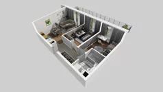 3 pokoje, mieszkanie 56,67 m², piętro 1, oferta nr A/38, Osiedle Park Świetlików, Wrocław, Maślice, Aleja Śliwowa 21