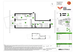 3 pokoje, mieszkanie 65,02 m², parter, oferta nr A/34, Osiedle Park Świetlików, Wrocław, Maślice, Aleja Śliwowa 21