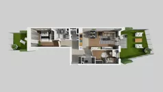 3 pokoje, mieszkanie 65,02 m², parter, oferta nr A/34, Osiedle Park Świetlików, Wrocław, Maślice, Aleja Śliwowa 21
