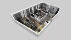 3 pokoje, mieszkanie 56,67 m², piętro 1, oferta nr A/38, Osiedle Park Świetlików, Wrocław, Maślice, Aleja Śliwowa 21