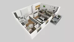 3 pokoje, mieszkanie 56,67 m², piętro 1, oferta nr A/38, Osiedle Park Świetlików, Wrocław, Maślice, Aleja Śliwowa 21