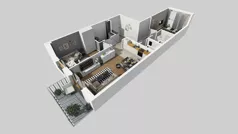 3 pokoje, mieszkanie 65,02 m², piętro 1, oferta nr A/39, Osiedle Park Świetlików, Wrocław, Maślice, Aleja Śliwowa 21