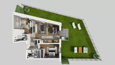 3 pokoje, mieszkanie 55,23 m², piętro 2, oferta nr A/57, Osiedle Park Świetlików, Wrocław, Maślice, Aleja Śliwowa 21