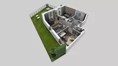 3 pokoje, mieszkanie 55,23 m², piętro 2, oferta nr A/57, Osiedle Park Świetlików, Wrocław, Maślice, Aleja Śliwowa 21