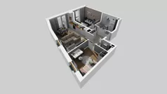 3 pokoje, mieszkanie 55,23 m², piętro 1, oferta nr A/52, Osiedle Park Świetlików, Wrocław, Maślice, Aleja Śliwowa 21