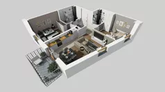 3 pokoje, mieszkanie 55,23 m², piętro 1, oferta nr A/52, Osiedle Park Świetlików, Wrocław, Maślice, Aleja Śliwowa 21