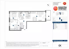 3 pokoje, mieszkanie 58,61 m², piętro 2, oferta nr C/12, Mokotów Sportowy 1 B, Warszawa, Mokotów, Augustówka, ul. Antoniewska