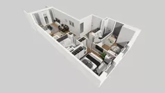 3 pokoje, mieszkanie 58,61 m², piętro 2, oferta nr C/12, Mokotów Sportowy 1 B, Warszawa, Mokotów, Augustówka, ul. Antoniewska