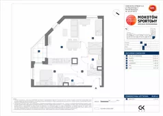 3 pokoje, mieszkanie 58,06 m², piętro 1, oferta nr A/59, Mokotów Sportowy 1.3, Warszawa, Mokotów, Augustówka, ul. Antoniewska