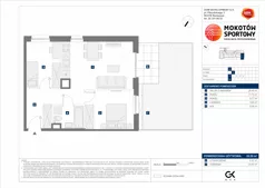 3 pokoje, mieszkanie 55,20 m², parter, oferta nr B/24, Mokotów Sportowy 1.3, Warszawa, Mokotów, Augustówka, ul. Antoniewska
