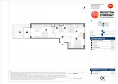 3 pokoje, mieszkanie 52,04 m², parter, oferta nr B/27, Mokotów Sportowy 1.3, Warszawa, Mokotów, Augustówka, ul. Antoniewska