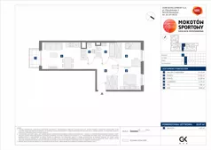 3 pokoje, mieszkanie 55,97 m², piętro 1, oferta nr D/39, Mokotów Sportowy 1.3, Warszawa, Mokotów, Augustówka, ul. Antoniewska