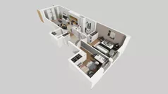 3 pokoje, mieszkanie 61,14 m², piętro 2, oferta nr A/52, Osiedle Bokserska 71, Warszawa, Ursynów, Wyczółki, ul. Bokserska 71