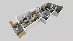 3 pokoje, mieszkanie 61,14 m², piętro 3, oferta nr A/59, Osiedle Bokserska 71, Warszawa, Ursynów, Wyczółki, ul. Bokserska 71