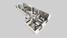 3 pokoje, mieszkanie 53,15 m², parter, oferta nr D/29, Bokserska 71 etap 2.3, Warszawa, Ursynów, Wyczółki, ul. Bokserska