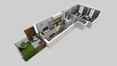 3 pokoje, mieszkanie 53,15 m², parter, oferta nr D/29, Bokserska 71 etap 2.3, Warszawa, Ursynów, Wyczółki, ul. Bokserska