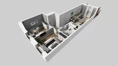 3 pokoje, mieszkanie 53,15 m², parter, oferta nr D/29, Bokserska 71 etap 2.3, Warszawa, Ursynów, Wyczółki, ul. Bokserska